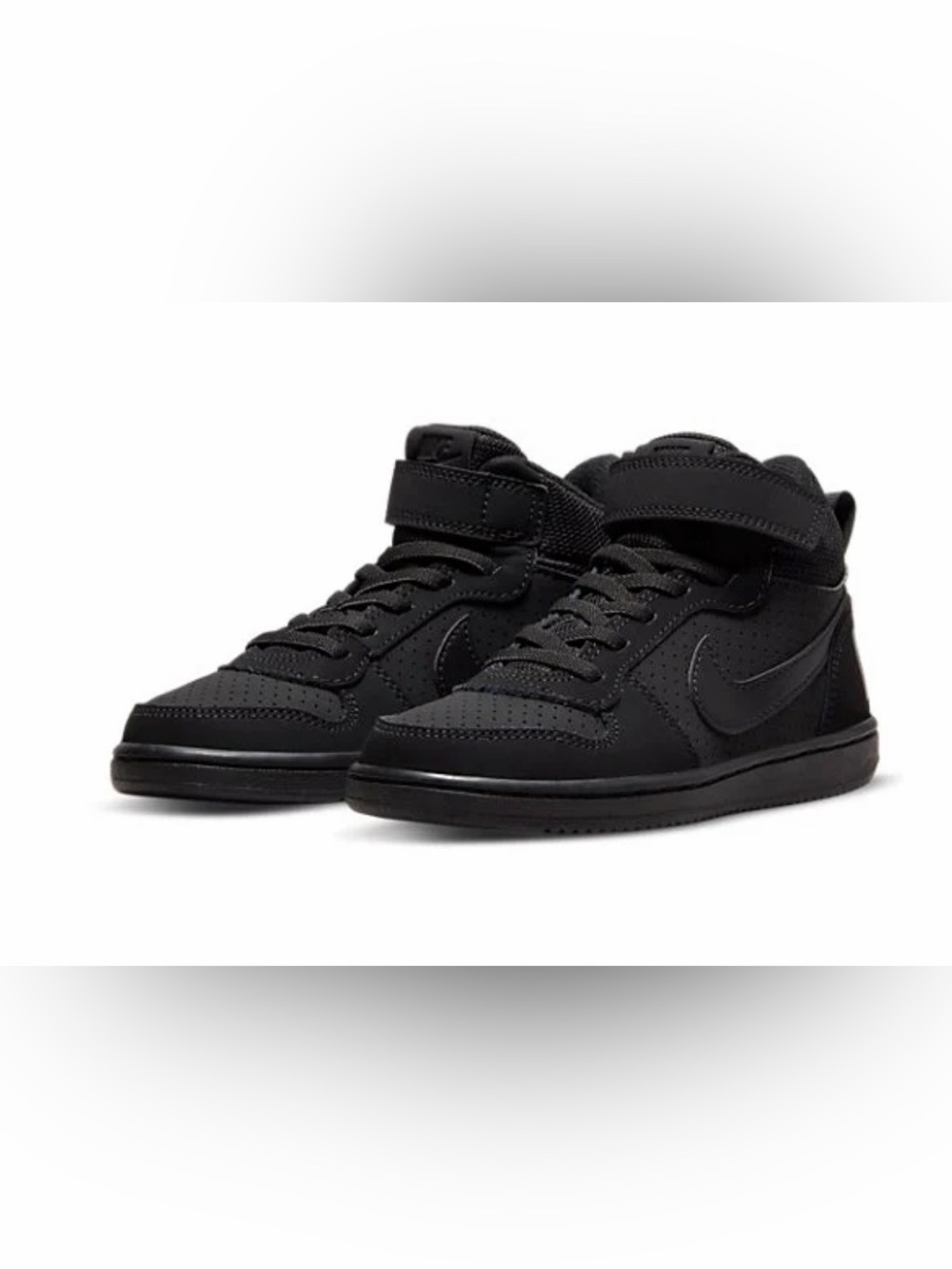 Nike kids Court Borough Mid 'Triple Black'